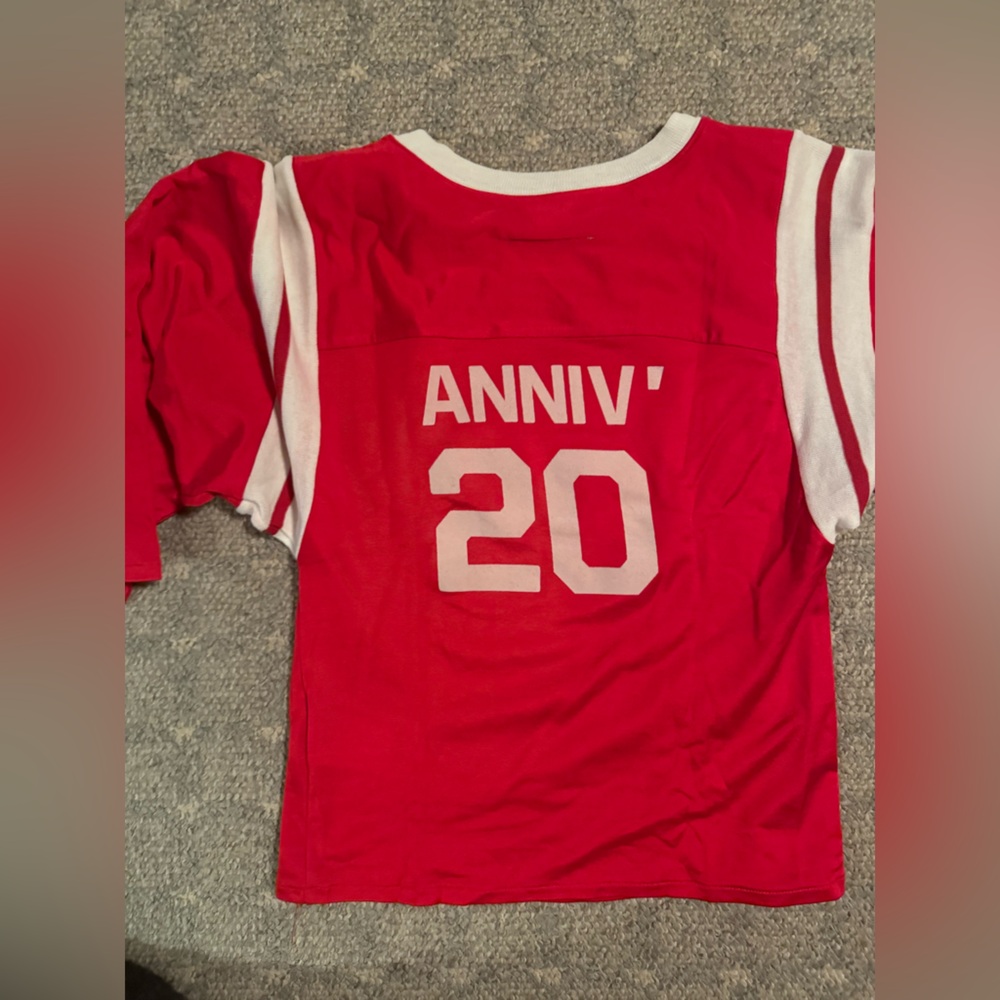 MM6 Maison Martin Margiela Red and White Kids Shirt - Picture 5 of 5